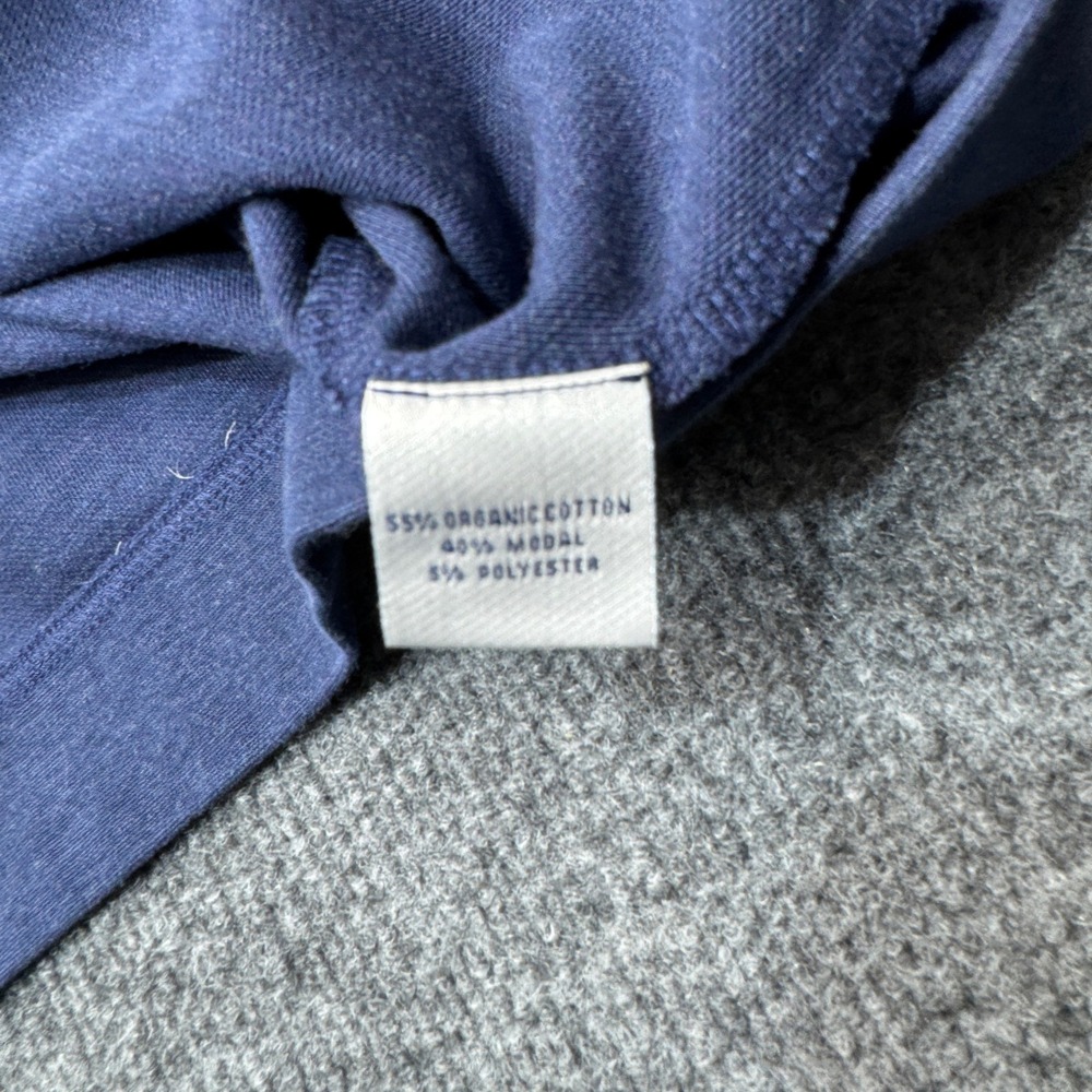 Peter Millar Sweatshirt Mens XXL Blue Cotton Modal Blend Quarter Zip Pullover - Picture 4 of 12